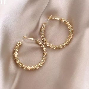 Gold hoop earrings